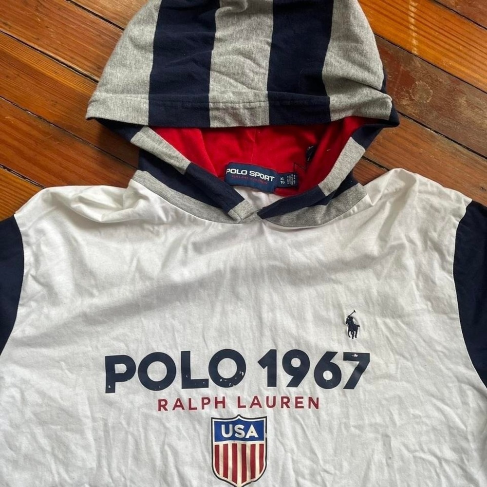 2010s Polo Ralph Lauren Spell-out Team USA graphic hoodie size XL